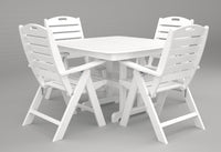 Poly-Wood Nautical 5-Pc. Dining Set in White