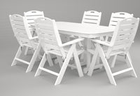 Poly-Wood Nautical 7-Pc. Dining Set in White