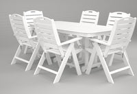 Poly-Wood Nautical 7-Pc. Dining Set in White