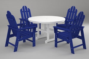 Poly-Wood Long Island 5-Pc. Dining Set in Pacific Blue