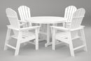 Poly-Wood South Beach 5-Pc. Dining Set in White