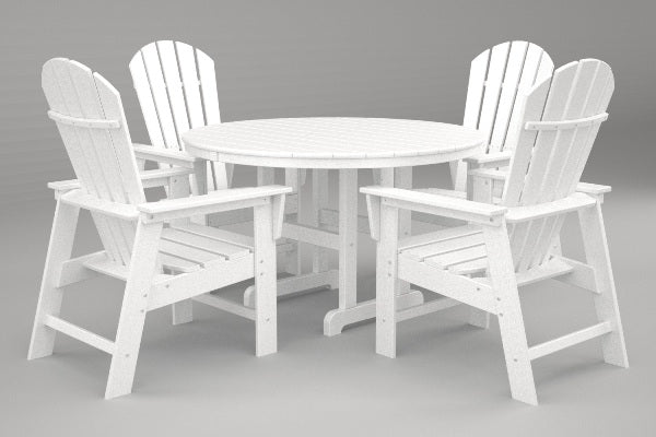 Poly-Wood South Beach 5-Pc. Dining Set in White