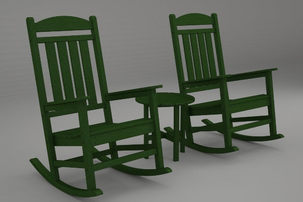 Poly-Wood Presidential 3-Pc. Rocker Set in Green