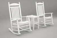 Poly-Wood Jefferson 3-Pc. Rocker Set in White
