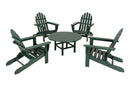 POLYWOOD¨ Classic Adirondack 5-Piece Conversation Group