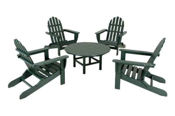 POLYWOOD¨ Classic Adirondack 5-Piece Conversation Group
