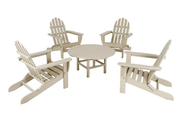 POLYWOOD¨ Classic Adirondack 5-Piece Conversation Group