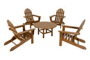POLYWOOD¨ Classic Adirondack 5-Piece Conversation Group