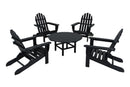 POLYWOOD¨ Classic Adirondack 5-Piece Conversation Group