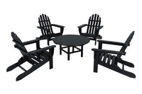 POLYWOOD¨ Classic Adirondack 5-Piece Conversation Group