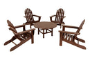 POLYWOOD¨ Classic Adirondack 5-Piece Conversation Group