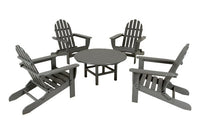 POLYWOOD¨ Classic Adirondack 5-Piece Conversation Group