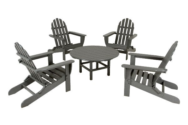 POLYWOOD¨ Classic Adirondack 5-Piece Conversation Group