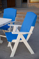 POLYWOOD¨ Nautical 7-Piece Dining Set with Slipcushions