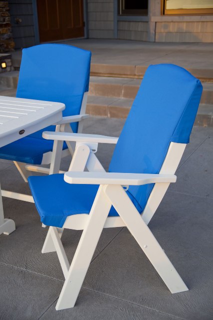 POLYWOOD¨ Nautical 7-Piece Dining Set with Slipcushions