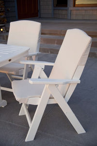 POLYWOOD¨ Nautical 7-Piece Dining Set with Slipcushions