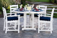 POLYWOOD¨ La Casa Cafe 5-Piece Dining Set with Cushions
