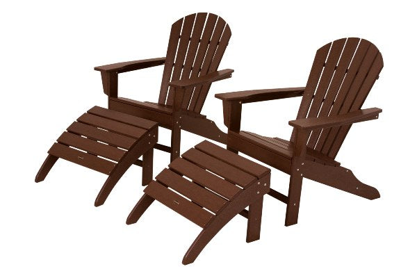 POLYWOOD¨ South Beach 4-Piece Adirondack Set