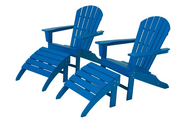 POLYWOOD¨ South Beach 4-Piece Adirondack Set
