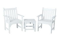 POLYWOOD¨ Vineyard 3-Piece Garden Chair Set