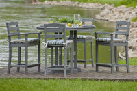 POLYWOOD¨ La Casa CafŽ 5-Piece Counter Set with Cushions