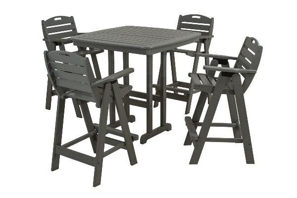 POLYWOOD¨ Nautical 5-Piece Bar Set