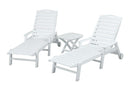 POLYWOOD¨ Nautical 3-Piece Chaise Set