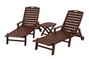 POLYWOOD¨ Nautical 3-Piece Chaise Set