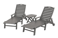 POLYWOOD¨ Nautical 3-Piece Chaise Set