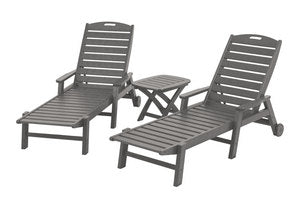POLYWOOD¨ Nautical 3-Piece Chaise Set