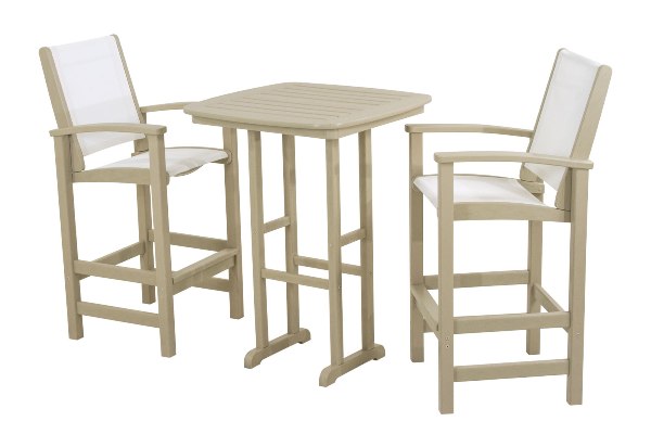 Polywood Coastal 3-Piece Bar Set