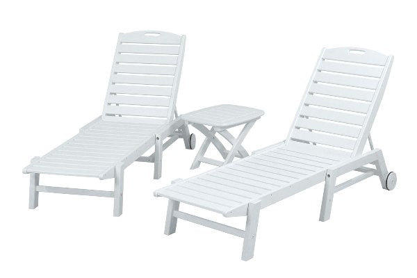 POLYWOOD¨ Nautical 3-Piece Chaise Set