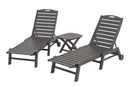 POLYWOOD¨ Nautical 3-Piece Chaise Set