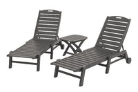 POLYWOOD¨ Nautical 3-Piece Chaise Set