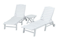 POLYWOOD¨ Nautical 3-Piece Chaise Set