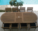 Royal Teak 96/120" Family Expansion Table - Oval