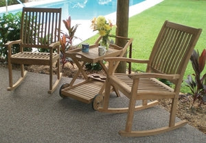 Royal Teak Highback Rocking Chair