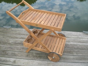 Royal Teak Tray Cart