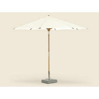 Royal Teak 10' Deluxe Umbrella - White