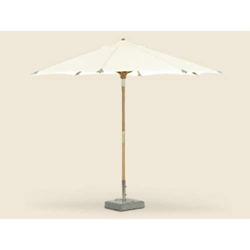 Royal Teak 10' Deluxe Umbrella - White