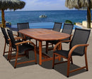 International Home Miami Amazonia Bahamas 7 Pc Eucalyptus Oval Dining Set