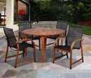 International Home Miami Amazonia Bahamas 5 Pc Eucalyptus Round Dining Set