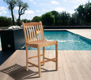 International Home Miami Amazonia Teak Eden 2 pc Teak Barstools