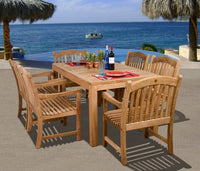 International Home Miami Amazonia Teak Oslo 7-pc Teak Dining Set