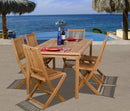 International Home Miami Amazonia Teak Prague 7-pc Teak Dining Set