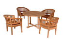 Anderson Teak Curve 5-Piece Outdoor Dining Set