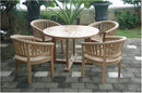Anderson Teak Curve 5-Piece Outdoor Dining Set