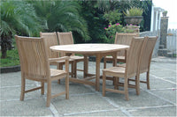 Anderson Teak Chicago 7-Piece Oval Extension Dining Set