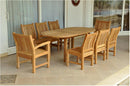 Anderson Teak Sahara 7-Piece Chairs and Bahama Oval 79" Ext. Outdoor Dining Set