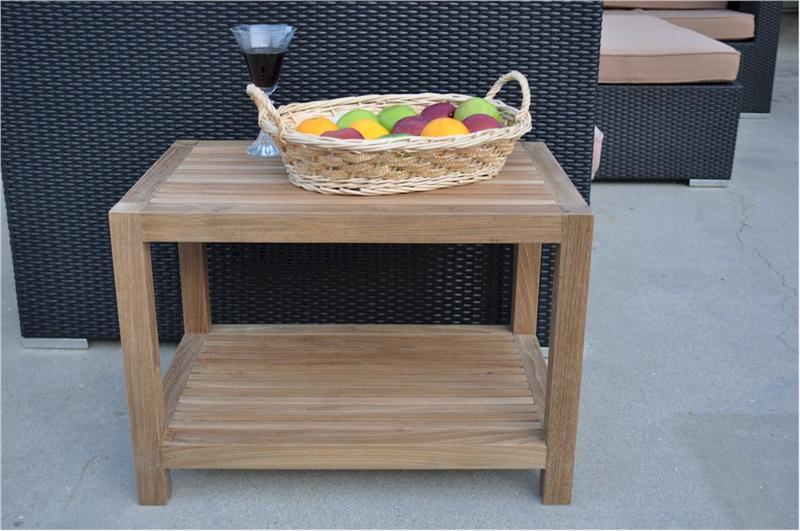 Anderson Teak 24" Windsor Side Table with 2 Tier